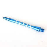 Maxbell Maxbell 5Pcs 52mm 2BA Anodised Aluminium Re-Grooved Striped Aluminum Dart Shaft