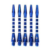 Maxbell Maxbell 5Pcs 52mm 2BA Anodised Aluminium Re-Grooved Striped Aluminum Dart Shaft