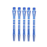 Maxbell Maxbell 5Pcs 52mm 2BA Anodised Aluminium Re-Grooved Striped Aluminum Dart Shaft