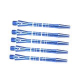 Maxbell Maxbell 5Pcs 52mm 2BA Anodised Aluminium Re-Grooved Striped Aluminum Dart Shaft