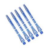 Maxbell Maxbell 5Pcs 52mm 2BA Anodised Aluminium Re-Grooved Striped Aluminum Dart Shaft