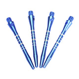 Maxbell Maxbell 5Pcs 52mm 2BA Anodised Aluminium Re-Grooved Striped Aluminum Dart Shaft