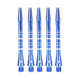 Maxbell Maxbell 5Pcs 52mm 2BA Anodised Aluminium Re-Grooved Striped Aluminum Dart Shaft