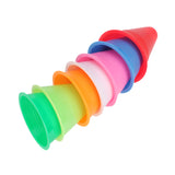 Maxbell 5pcs Agility Maker Cones for Roller Skating Training Sport Blue