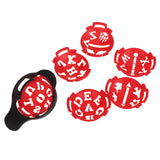 Maxbell 5 Set Golf Ball Line Marker Templates Different Pattern Drawing Alignment Tool DIY