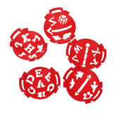 Maxbell 5 Set Golf Ball Line Marker Templates Different Pattern Drawing Alignment Tool DIY
