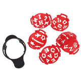 Maxbell 5 Set Golf Ball Line Marker Templates Different Pattern Drawing Alignment Tool DIY