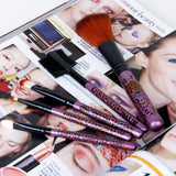 Maxbell 5 Piece Trendy Leopards Fashion Facial Make Up Brush Set Beauty Tool