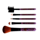 Maxbell 5 Piece Trendy Leopards Fashion Facial Make Up Brush Set Beauty Tool