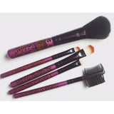 Maxbell 5 Piece Trendy Leopards Fashion Facial Make Up Brush Set Beauty Tool