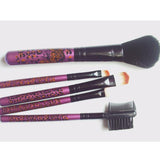 Maxbell 5 Piece Trendy Leopards Fashion Facial Make Up Brush Set Beauty Tool