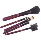 Maxbell 5 Piece Trendy Leopards Fashion Facial Make Up Brush Set Beauty Tool