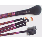 Maxbell 5 Piece Trendy Leopards Fashion Facial Make Up Brush Set Beauty Tool