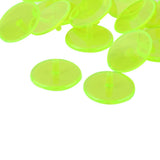 Maxbell Maxbell 50Pcs Plastic Round Transparent Golf Ball Markers Yellow Green