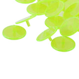 Maxbell Maxbell 50Pcs Plastic Round Transparent Golf Ball Markers Yellow Green