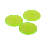 Maxbell Maxbell 50Pcs Plastic Round Transparent Golf Ball Markers Yellow Green