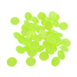 Maxbell Maxbell 50Pcs Plastic Round Transparent Golf Ball Markers Yellow Green