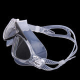 Maxbell Swimming Goggle Comfy Frame Big Lens Anti-fog Glasses J8170 Clear + Black