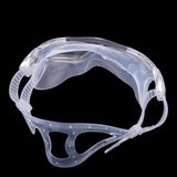 Maxbell Swimming Goggle Comfy Frame Big Lens Anti-fog Glasses J8170 Clear + Black