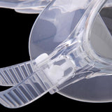 Maxbell Swimming Goggle Comfy Frame Big Lens Anti-fog Glasses J8170 Clear + Black