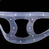 Maxbell Swimming Goggle Comfy Frame Big Lens Anti-fog Glasses J8170 Clear + Black