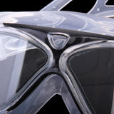 Maxbell Swimming Goggle Comfy Frame Big Lens Anti-fog Glasses J8170 Clear + Black