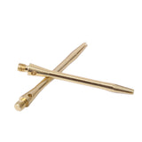 Maxbell 10Pcs Aluminium Dart Stems Re-Grooved Striped 2BA Thread Dart Accessory