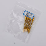 Maxbell 10Pcs Aluminium Dart Stems Re-Grooved Striped 2BA Thread Dart Accessory