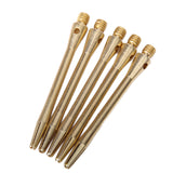 Maxbell 10Pcs Aluminium Dart Stems Re-Grooved Striped 2BA Thread Dart Accessory