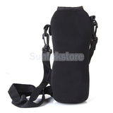 Maxbell 750ML Water Bottle Carrier Insulated Cover Case Bag Pouch Shoulder Black