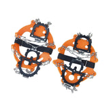 Maxbell Portable Ice Walking Cleat Boot Grippers Snow Shoe Spike Grip Chain 12-Teeth
