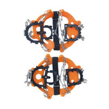 Maxbell Portable Ice Walking Cleat Boot Grippers Snow Shoe Spike Grip Chain 12-Teeth