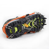 Maxbell Portable Ice Walking Cleat Boot Grippers Snow Shoe Spike Grip Chain 12-Teeth