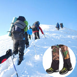 Maxbell Waterproof Outdoor Climbing Snow Legging Gaiters Ice Crampons Cleats Gripper
