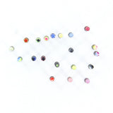 Maxbell 20 x Stainless Steel Ball Top Lip Studs Monroe Rings Bars Labret Body Piercing Jewelry