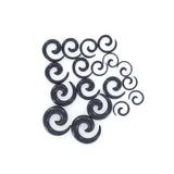 Maxbell 2x 9 Pairs 14G-00G Spiral Flesh Tunnel Ear Expander Stretchers Taper Plugs Kit