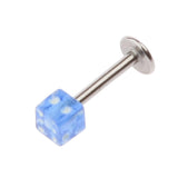 Maxbell 20Pcs Assorted Dice Lip Studs Chin Tongue Rings Bars Labret Body Piercing Jewelry