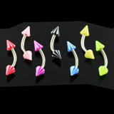 Maxbell 20 x Cone Barbell Curved Ear Eyebrow Rings Bars Tragus Body Piercing Jewelley