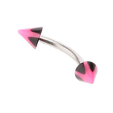 Maxbell 20 x Cone Barbell Curved Ear Eyebrow Rings Bars Tragus Body Piercing Jewelley