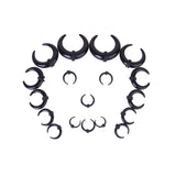 Maxbell 2x 9 Pairs 14G-00G Spiral Flesh Tunnel Ear Expander Stretchers Taper Plugs Kit