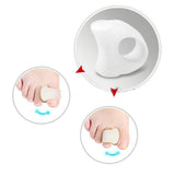 Maxbell 4PCs Gel Hallux Valgus Toes Separator Bunion with Toe Crests Hammer Claw Mallet