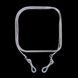 Maxbell Silver Black Metal Chain Eyeglasses Holder Cord Spectacles Sunglasses Glasses