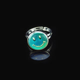 Maxbell 2pcs Magic Heart Mood Band Ring Color Changable Emotion Feeling Adjustable Gift