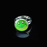 Maxbell 2pcs Magic Heart Mood Band Ring Color Changable Emotion Feeling Adjustable Gift