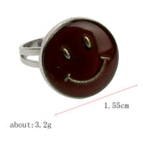 Maxbell 2pcs Magic Heart Mood Band Ring Color Changable Emotion Feeling Adjustable Gift