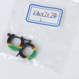 Maxbell Pair Acrylic Hoop Huggie Earrings Nose Nipple Lip Rings Body Piercing Jewelry