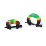 Maxbell Pair Acrylic Hoop Huggie Earrings Nose Nipple Lip Rings Body Piercing Jewelry