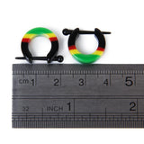 Maxbell Pair Acrylic Hoop Huggie Earrings Nose Nipple Lip Rings Body Piercing Jewelry