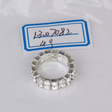 Maxbell 3 Stk. Elastic Silver Tone 2 Row Crystal Rhinestone Toe Ring Bridal Jewelry