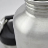 Maxbell Maxbell 2L Stainless Steel Sports Drink Water Bottle with Snap Hook + Black Soft Protector Cover Bag